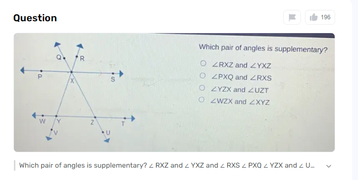 How To Know Which Of The Pair Angles Is Supplementary?